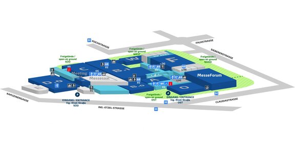 Interalpin 2023 - Hallenplan | © Congress Messe Innsbruck Interalpin 2023 - Hallenplan | © Congress Messe Innsbruck