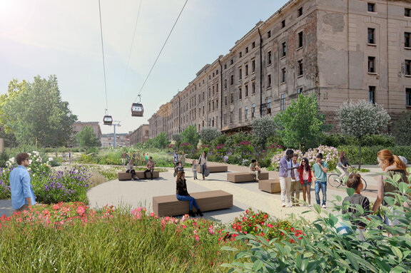 Rendering Stadtseilbahn Triest | © Leitner AG